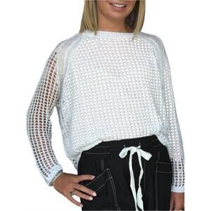 NEW STITCHDROP daily mesh sweater in white